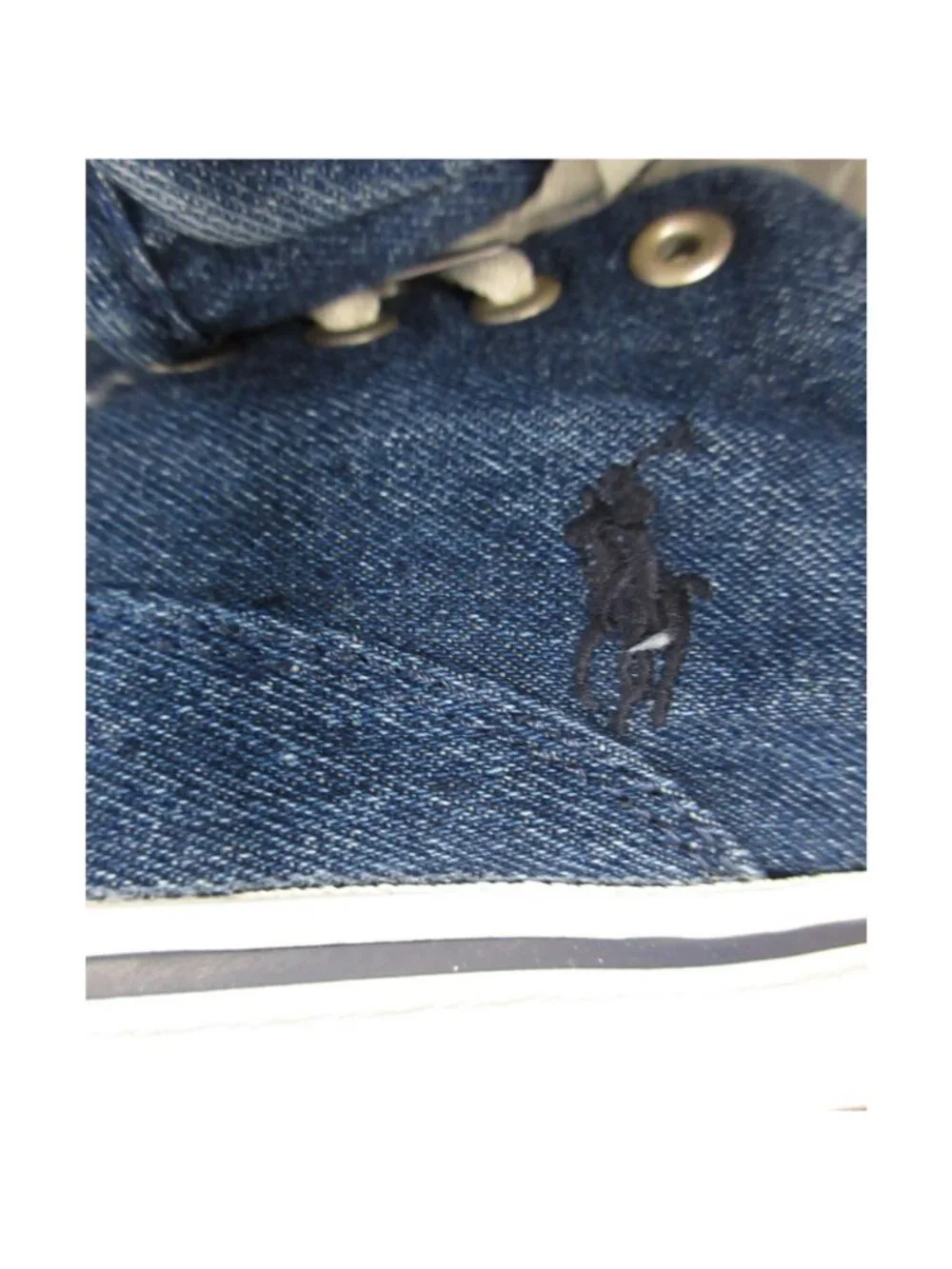 Polo Ralph Lauren Sneakers 11.5 D Keaton Pony Denim Low Top Boat Shoes